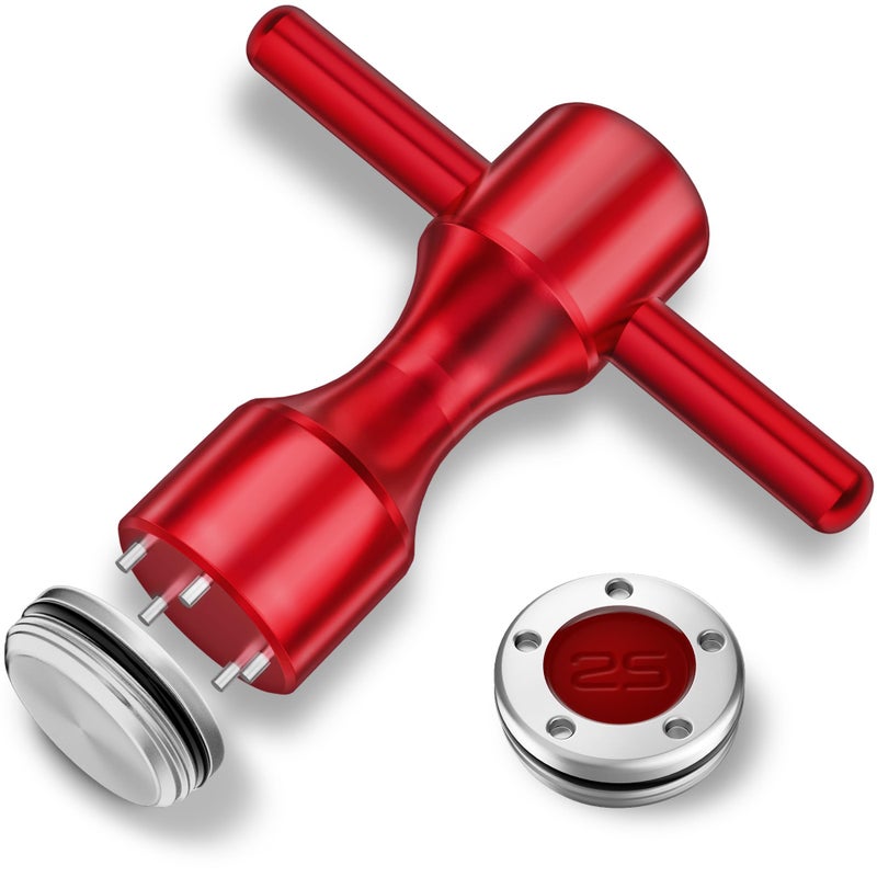 Gofotu أوزان جولف Gofotu بوزن 2 قطعة 25 جرام + مفتاح أحمر متوافق مع مضارب Titleist Scotty Cameron Newport (25 جرام) - Image 1